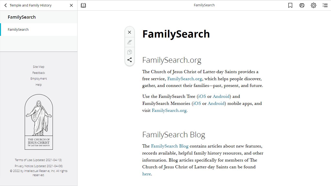 FamilySearch - The Church of Jesus Christ of Latter-day Saints